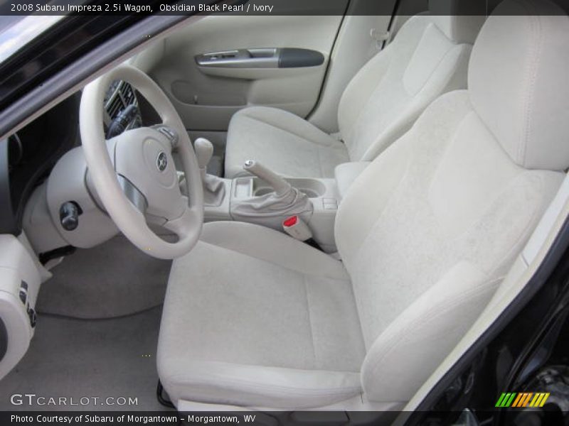 Obsidian Black Pearl / Ivory 2008 Subaru Impreza 2.5i Wagon