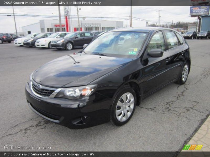 Obsidian Black Pearl / Ivory 2008 Subaru Impreza 2.5i Wagon