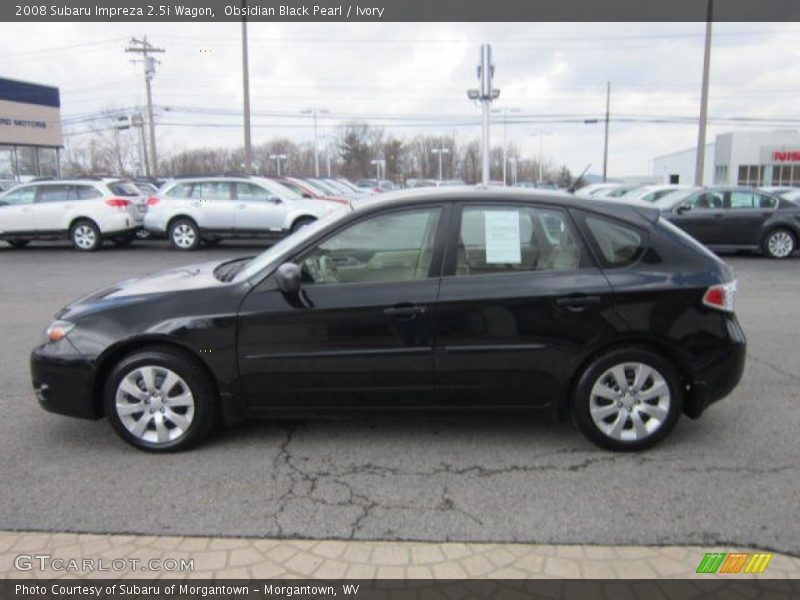 Obsidian Black Pearl / Ivory 2008 Subaru Impreza 2.5i Wagon