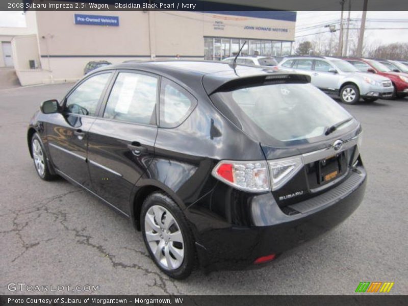 Obsidian Black Pearl / Ivory 2008 Subaru Impreza 2.5i Wagon