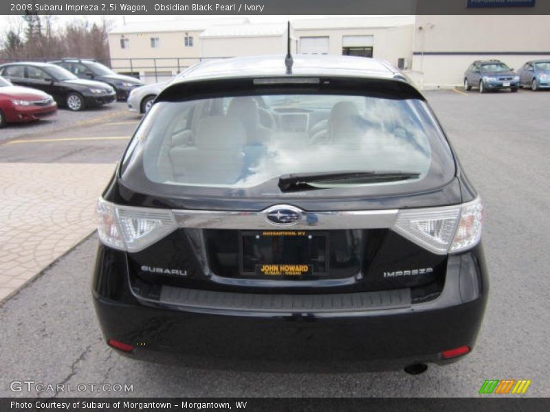 Obsidian Black Pearl / Ivory 2008 Subaru Impreza 2.5i Wagon