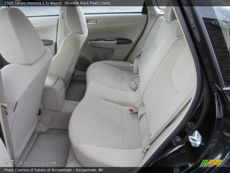 Obsidian Black Pearl / Ivory 2008 Subaru Impreza 2.5i Wagon