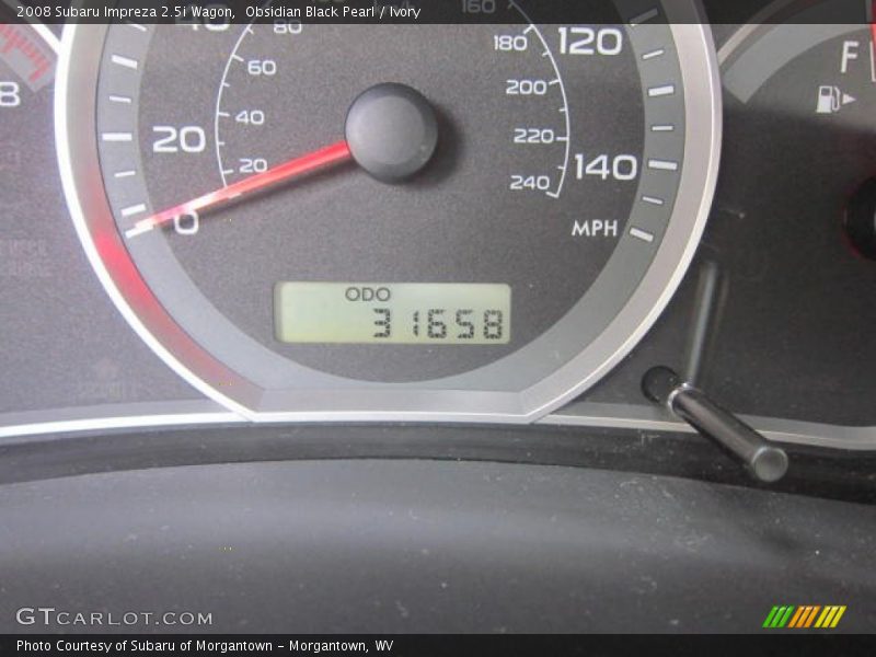 Obsidian Black Pearl / Ivory 2008 Subaru Impreza 2.5i Wagon