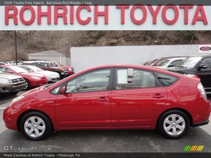 Barcelona Red Metallic / Gray 2006 Toyota Prius Hybrid