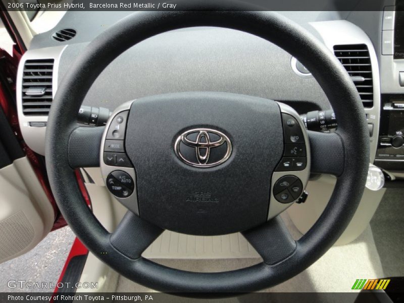 Barcelona Red Metallic / Gray 2006 Toyota Prius Hybrid