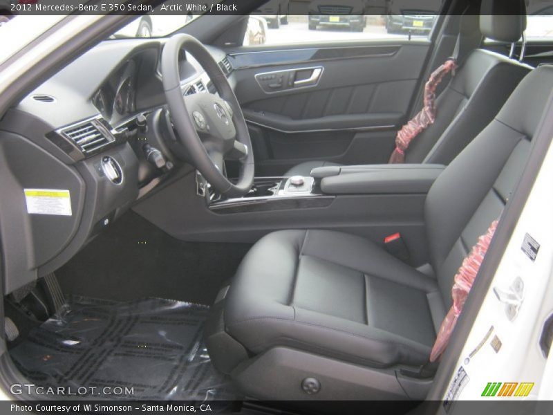 Arctic White / Black 2012 Mercedes-Benz E 350 Sedan