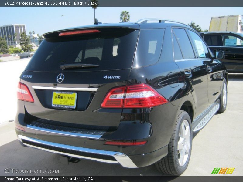 Black / Black 2012 Mercedes-Benz ML 550 4Matic