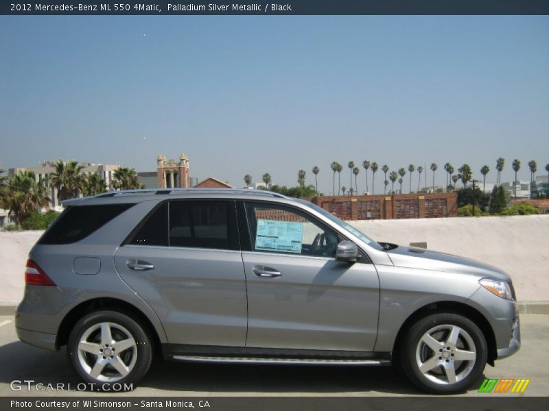  2012 ML 550 4Matic Palladium Silver Metallic