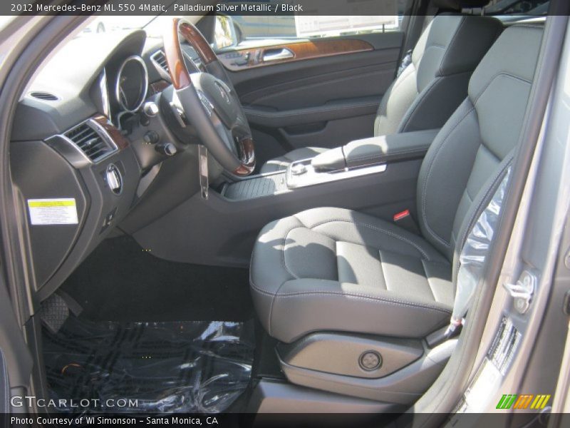 Palladium Silver Metallic / Black 2012 Mercedes-Benz ML 550 4Matic