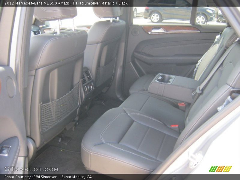 Palladium Silver Metallic / Black 2012 Mercedes-Benz ML 550 4Matic