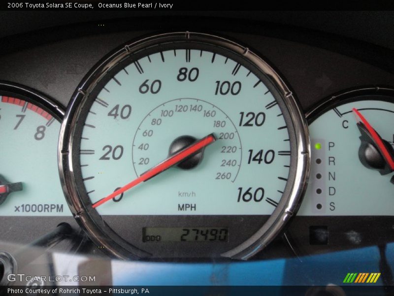 Oceanus Blue Pearl / Ivory 2006 Toyota Solara SE Coupe