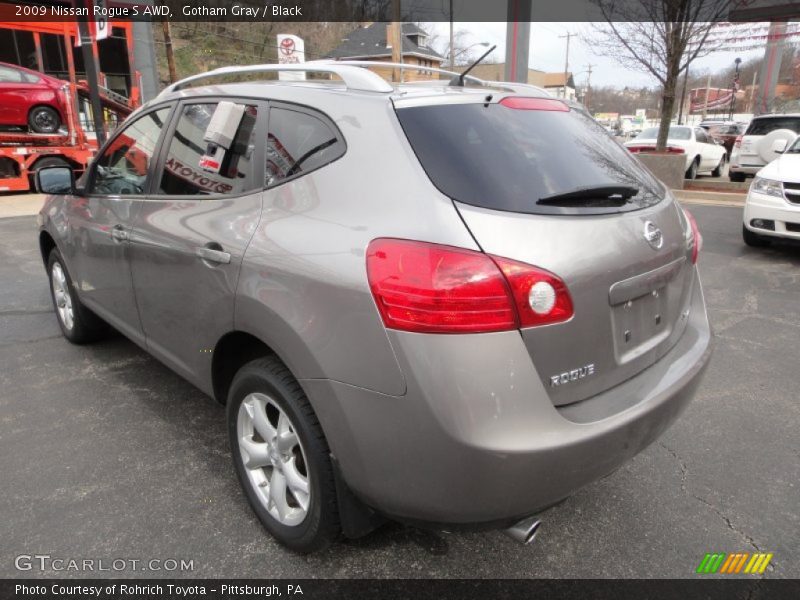 Gotham Gray / Black 2009 Nissan Rogue S AWD