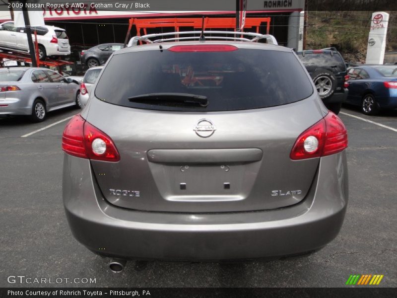 Gotham Gray / Black 2009 Nissan Rogue S AWD