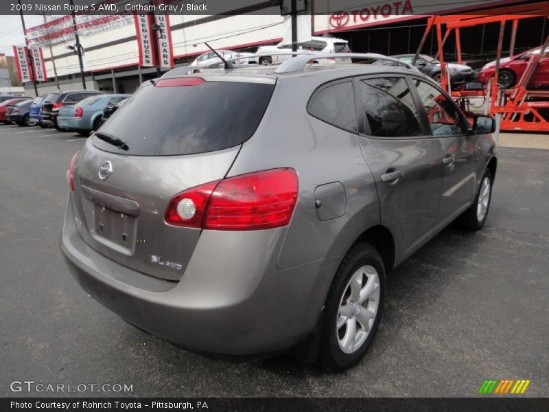 Gotham Gray / Black 2009 Nissan Rogue S AWD