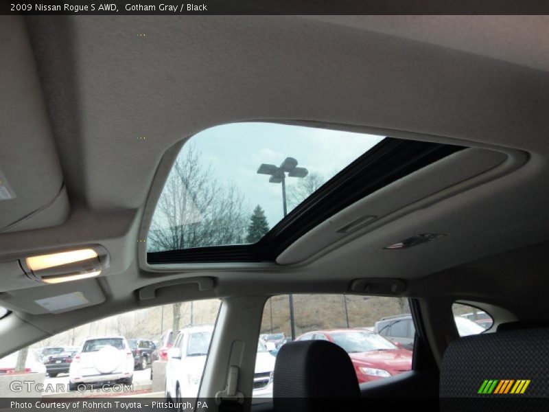 Gotham Gray / Black 2009 Nissan Rogue S AWD
