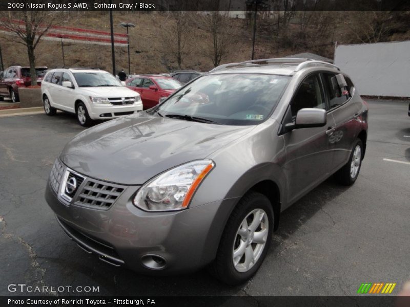 Gotham Gray / Black 2009 Nissan Rogue S AWD