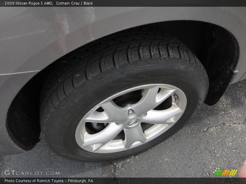 Gotham Gray / Black 2009 Nissan Rogue S AWD