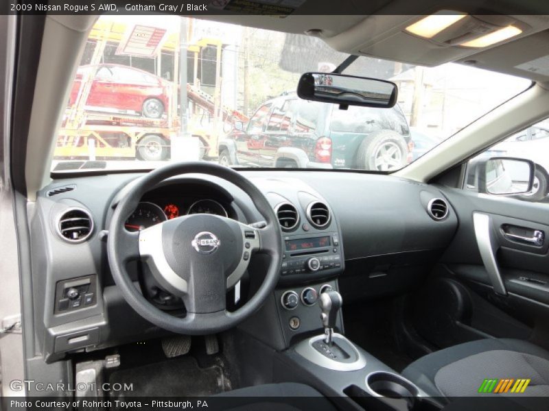 Gotham Gray / Black 2009 Nissan Rogue S AWD
