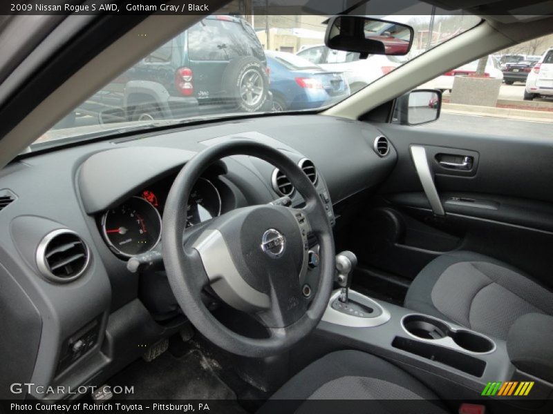 Gotham Gray / Black 2009 Nissan Rogue S AWD