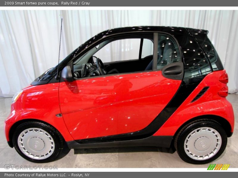 Rally Red / Gray 2009 Smart fortwo pure coupe