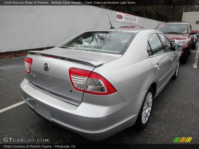 Brilliant Silver Metallic / Dark Charcoal/Medium Light Stone 2009 Mercury Milan I4 Premier
