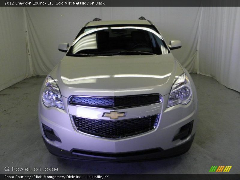 Gold Mist Metallic / Jet Black 2012 Chevrolet Equinox LT