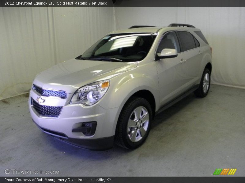 Gold Mist Metallic / Jet Black 2012 Chevrolet Equinox LT