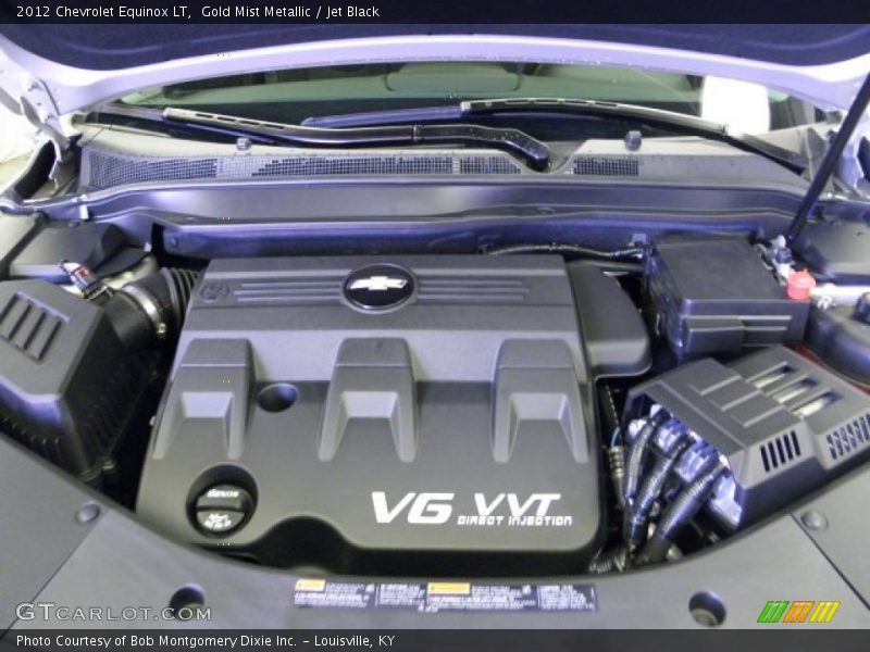 Gold Mist Metallic / Jet Black 2012 Chevrolet Equinox LT