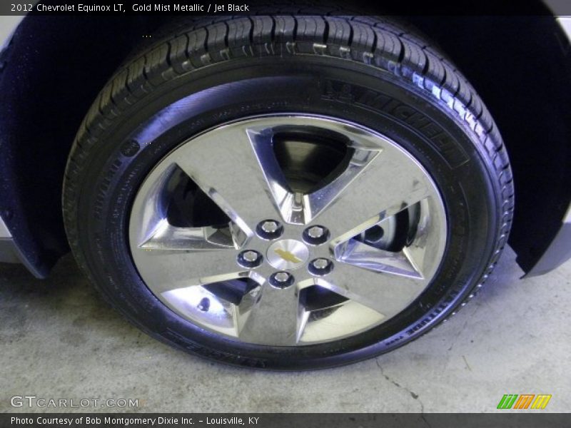 Gold Mist Metallic / Jet Black 2012 Chevrolet Equinox LT
