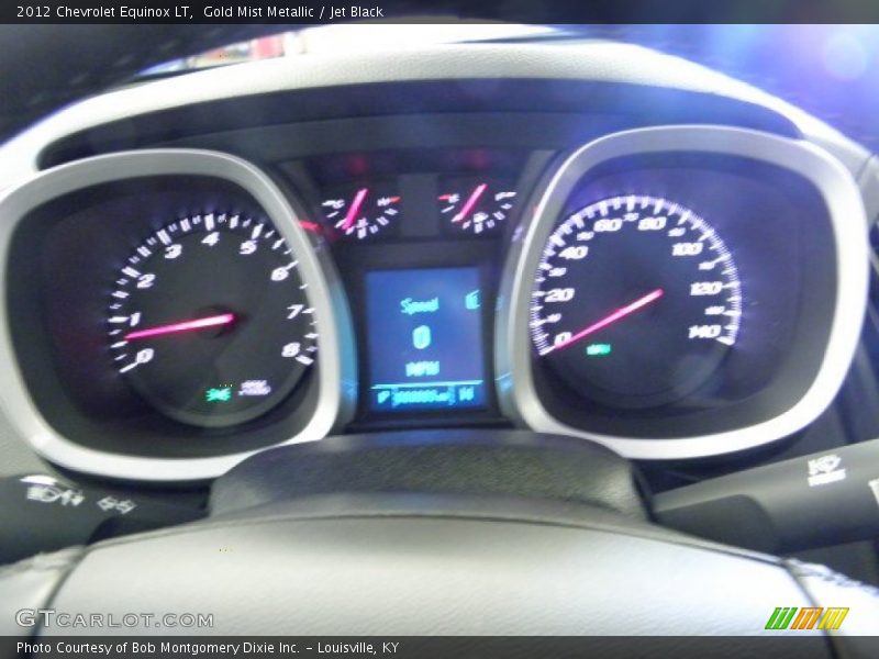 Gold Mist Metallic / Jet Black 2012 Chevrolet Equinox LT