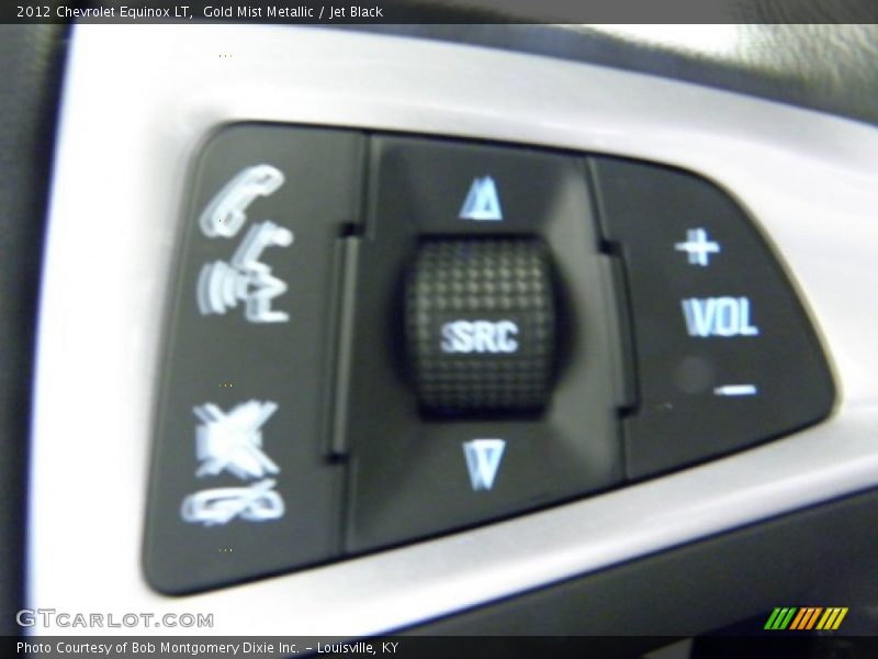 Gold Mist Metallic / Jet Black 2012 Chevrolet Equinox LT