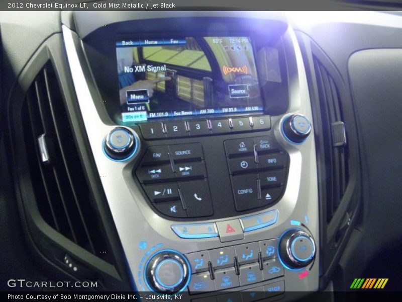 Gold Mist Metallic / Jet Black 2012 Chevrolet Equinox LT