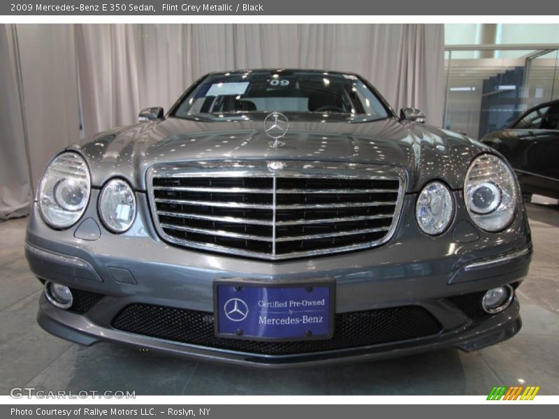 Flint Grey Metallic / Black 2009 Mercedes-Benz E 350 Sedan