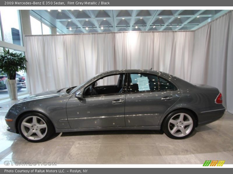 Flint Grey Metallic / Black 2009 Mercedes-Benz E 350 Sedan