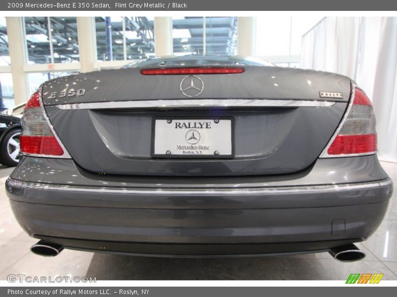 Flint Grey Metallic / Black 2009 Mercedes-Benz E 350 Sedan