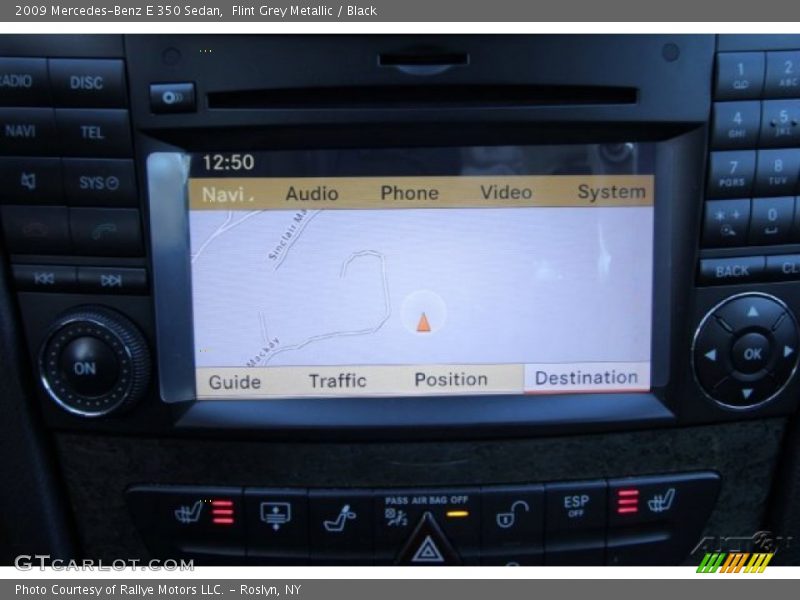 Flint Grey Metallic / Black 2009 Mercedes-Benz E 350 Sedan