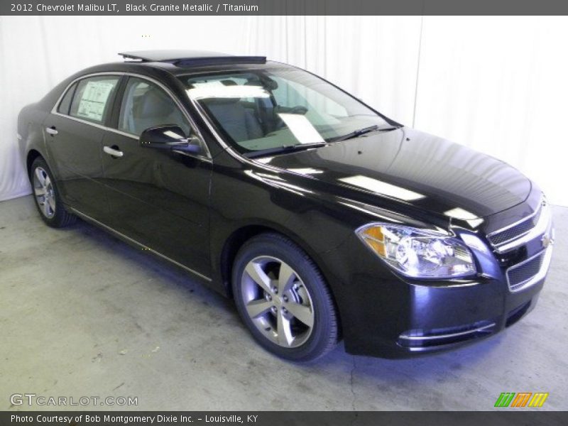 Black Granite Metallic / Titanium 2012 Chevrolet Malibu LT
