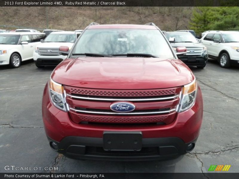 Ruby Red Metallic / Charcoal Black 2013 Ford Explorer Limited 4WD