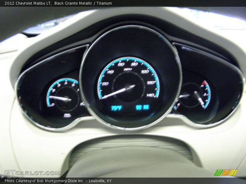 Black Granite Metallic / Titanium 2012 Chevrolet Malibu LT