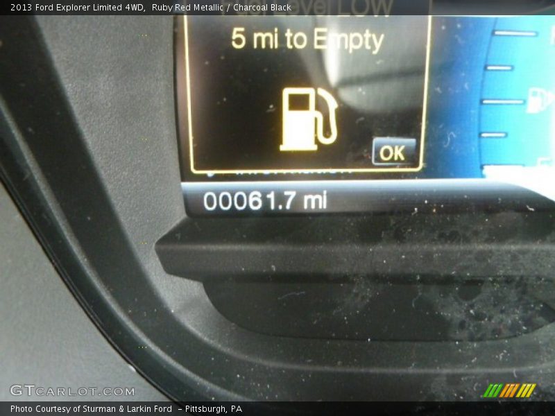 Ruby Red Metallic / Charcoal Black 2013 Ford Explorer Limited 4WD