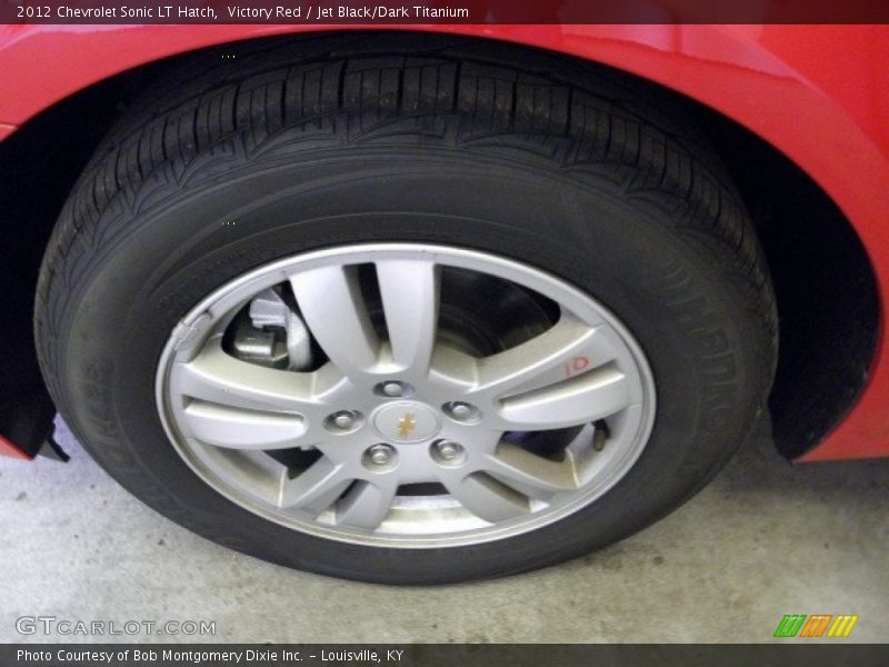 Victory Red / Jet Black/Dark Titanium 2012 Chevrolet Sonic LT Hatch