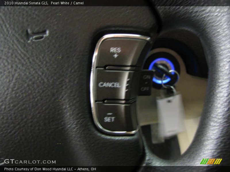 Pearl White / Camel 2010 Hyundai Sonata GLS