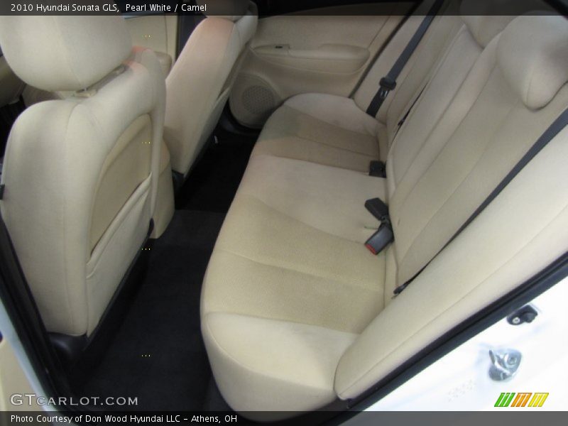 Pearl White / Camel 2010 Hyundai Sonata GLS