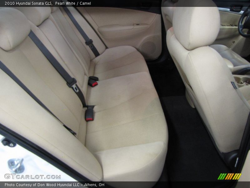Pearl White / Camel 2010 Hyundai Sonata GLS