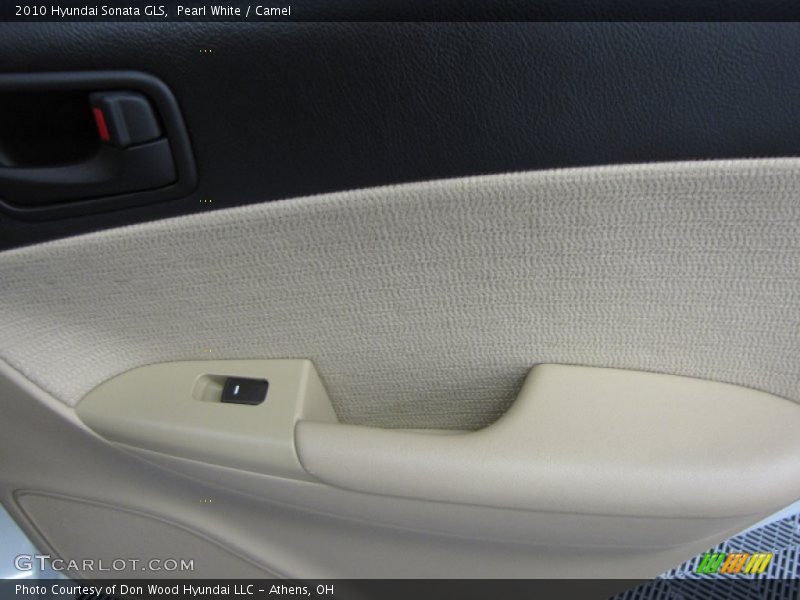 Pearl White / Camel 2010 Hyundai Sonata GLS