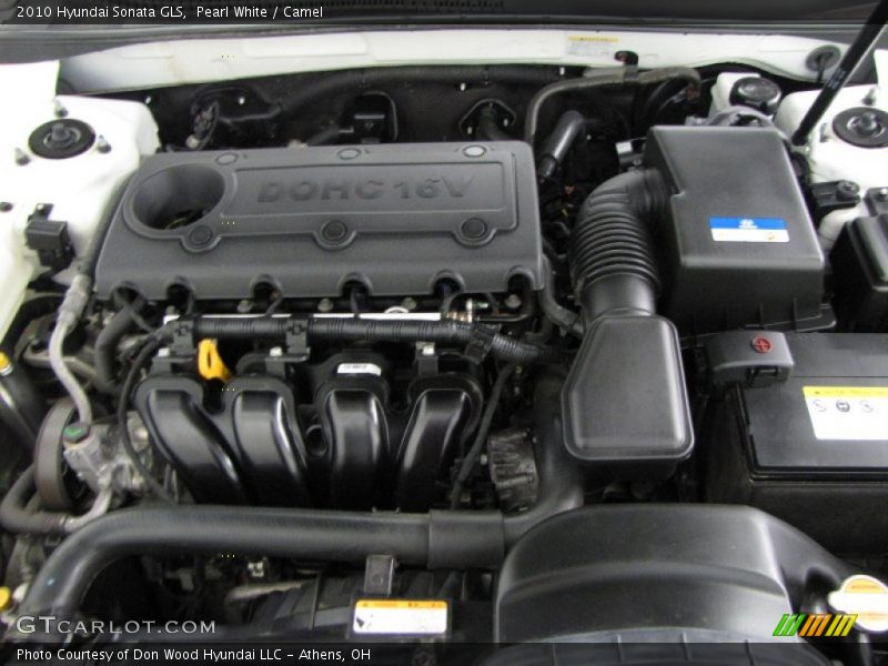 Pearl White / Camel 2010 Hyundai Sonata GLS