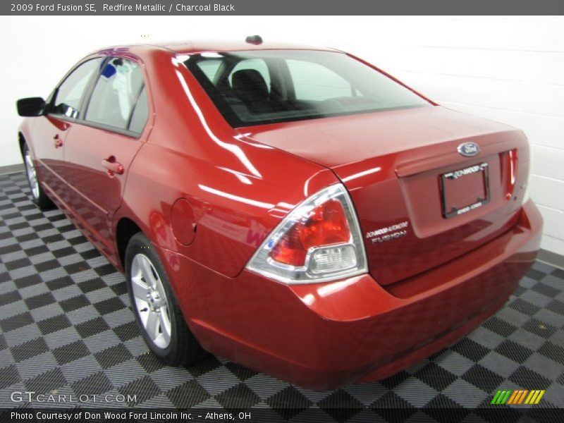 Redfire Metallic / Charcoal Black 2009 Ford Fusion SE
