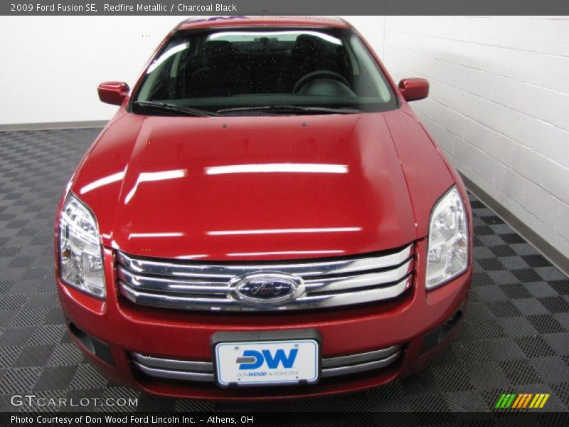 Redfire Metallic / Charcoal Black 2009 Ford Fusion SE