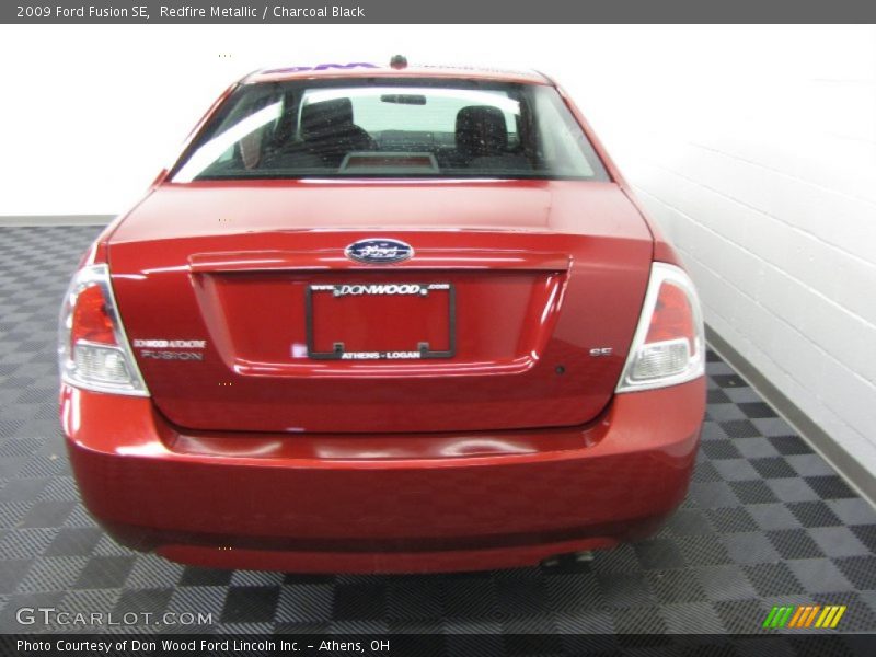 Redfire Metallic / Charcoal Black 2009 Ford Fusion SE