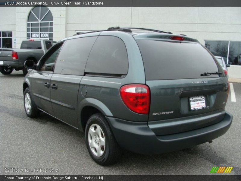 Onyx Green Pearl / Sandstone 2003 Dodge Caravan SE